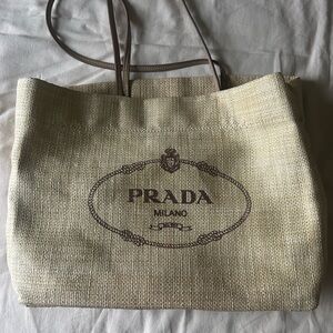 Prada Beige Tote Bag